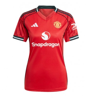 Manchester United Matthijs de Ligt #4 Hjemmebanetrøje Dame 2025-26 Kortærmet
